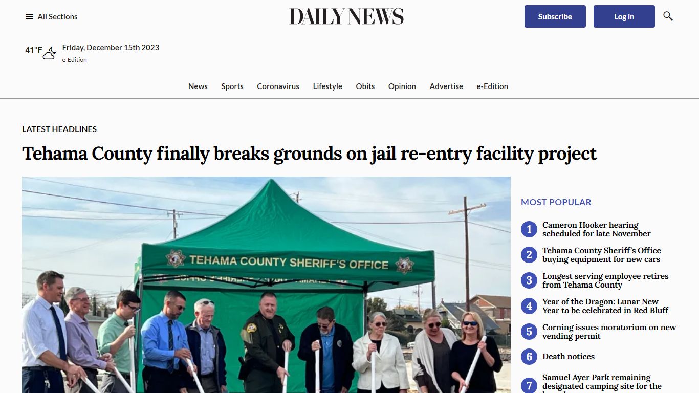 Tehama County finally breaks grounds on jail re-entry facility project ...