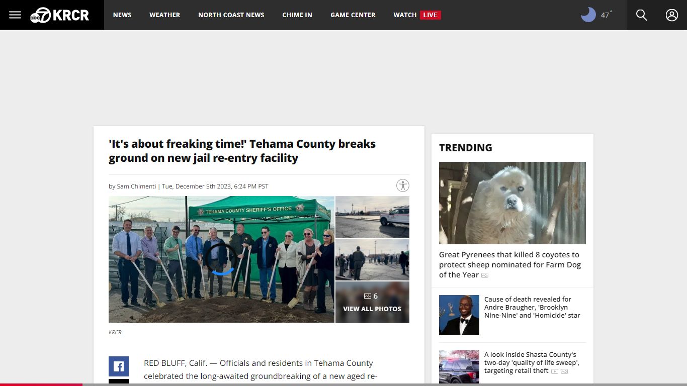 'It's about freaking time!' Tehama County breaks ground on new jail re ...